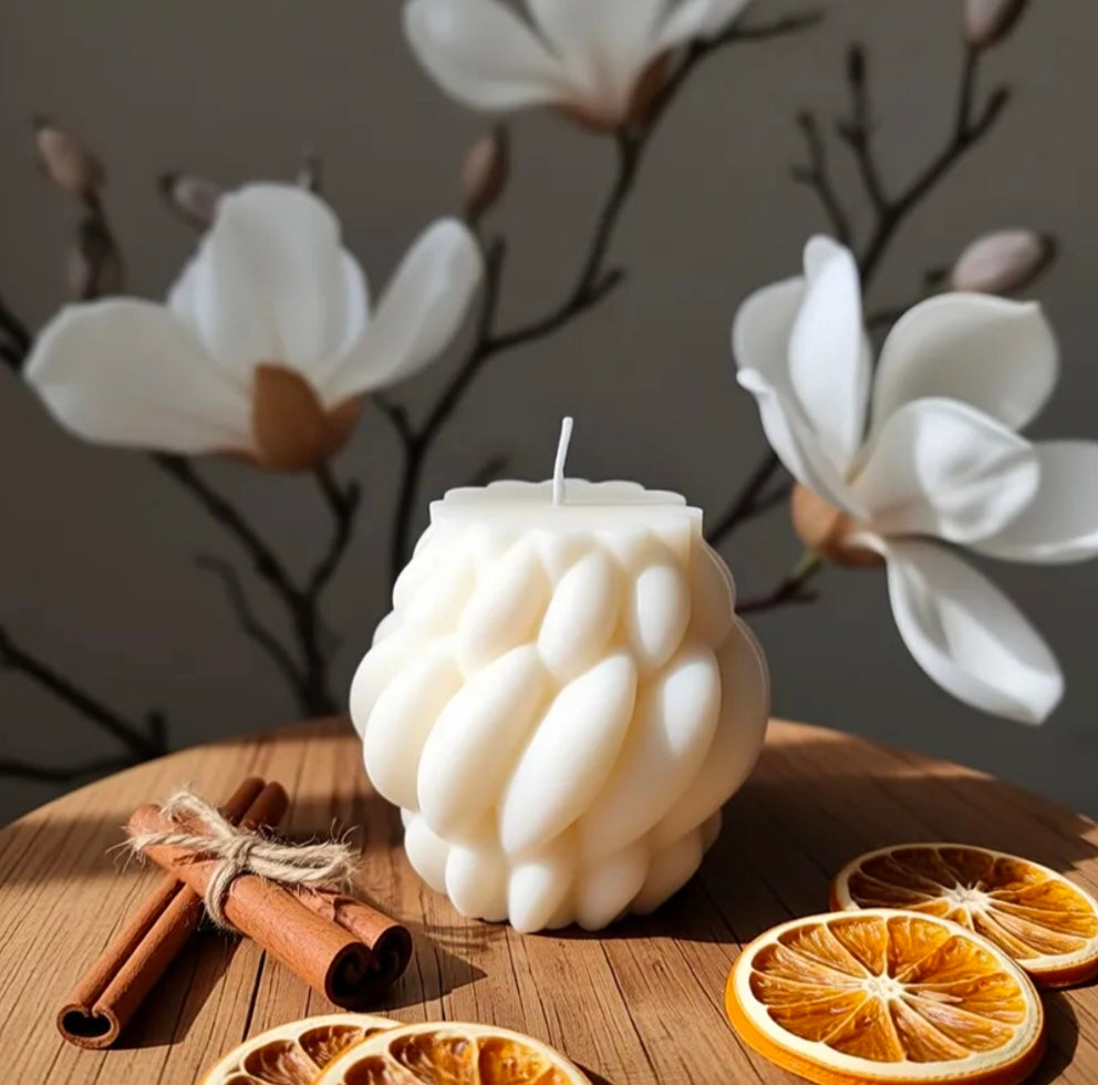 Textured Sculptural Candle