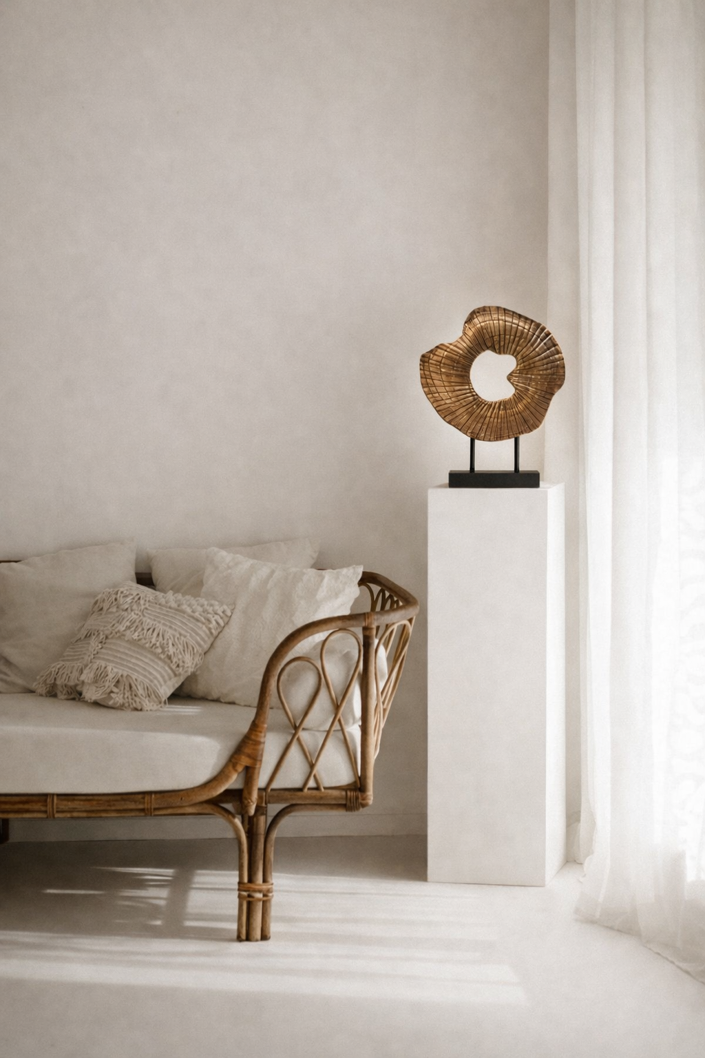 Modern Abstract Shell Sculpture