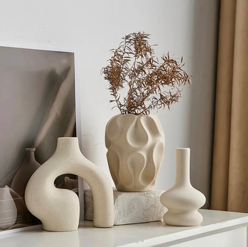 Sculpted Ceramic Statement Collection (3-Piece)