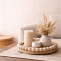 Beaded Wood Styling Tray