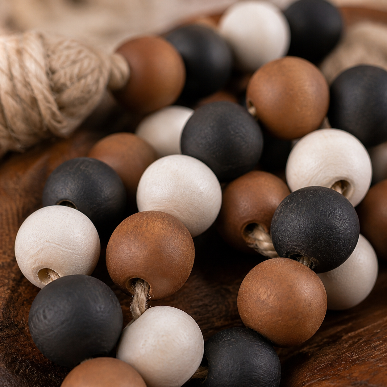 Rustic Bead Styling Garland