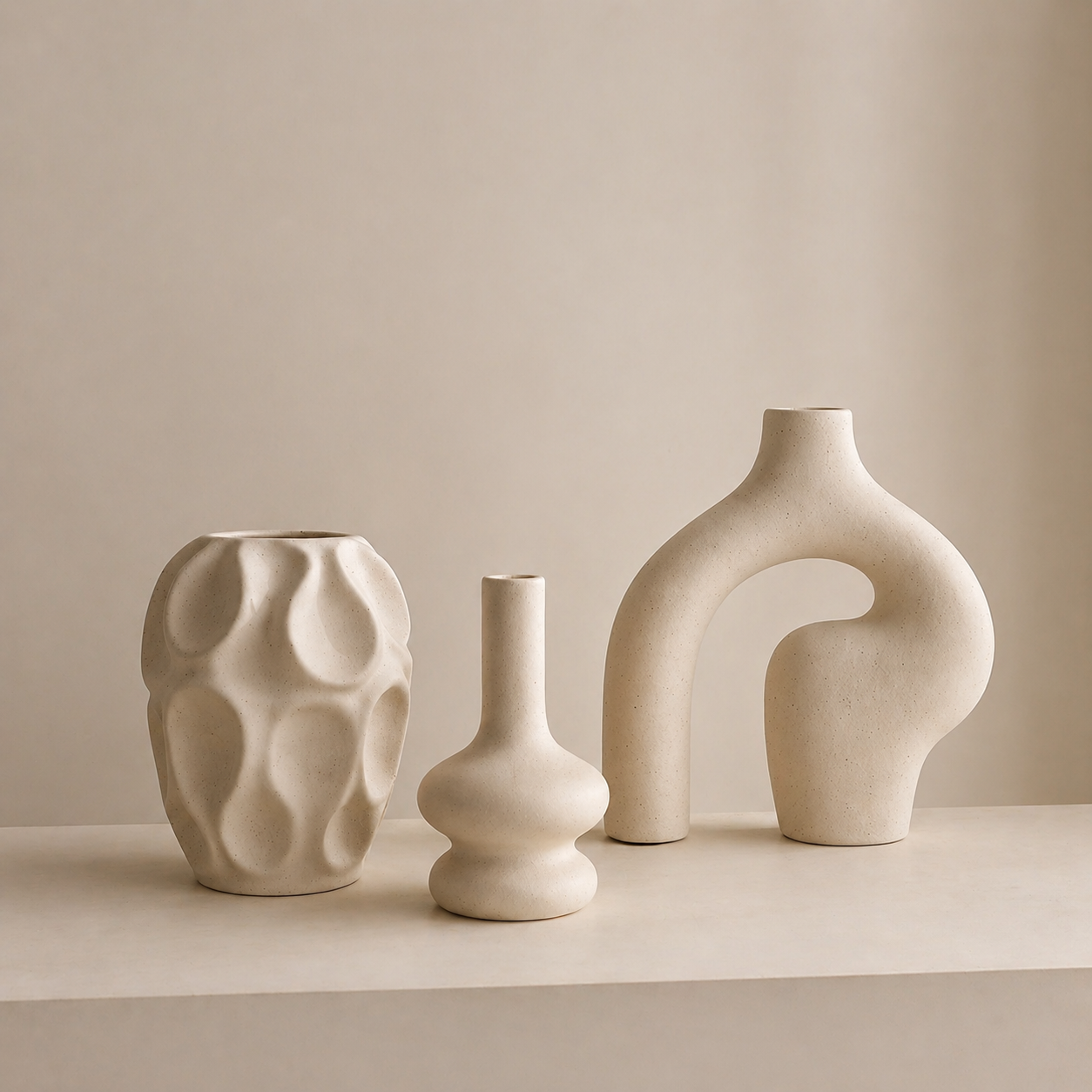 Sculpted Ceramic Statement Collection (3-Piece)