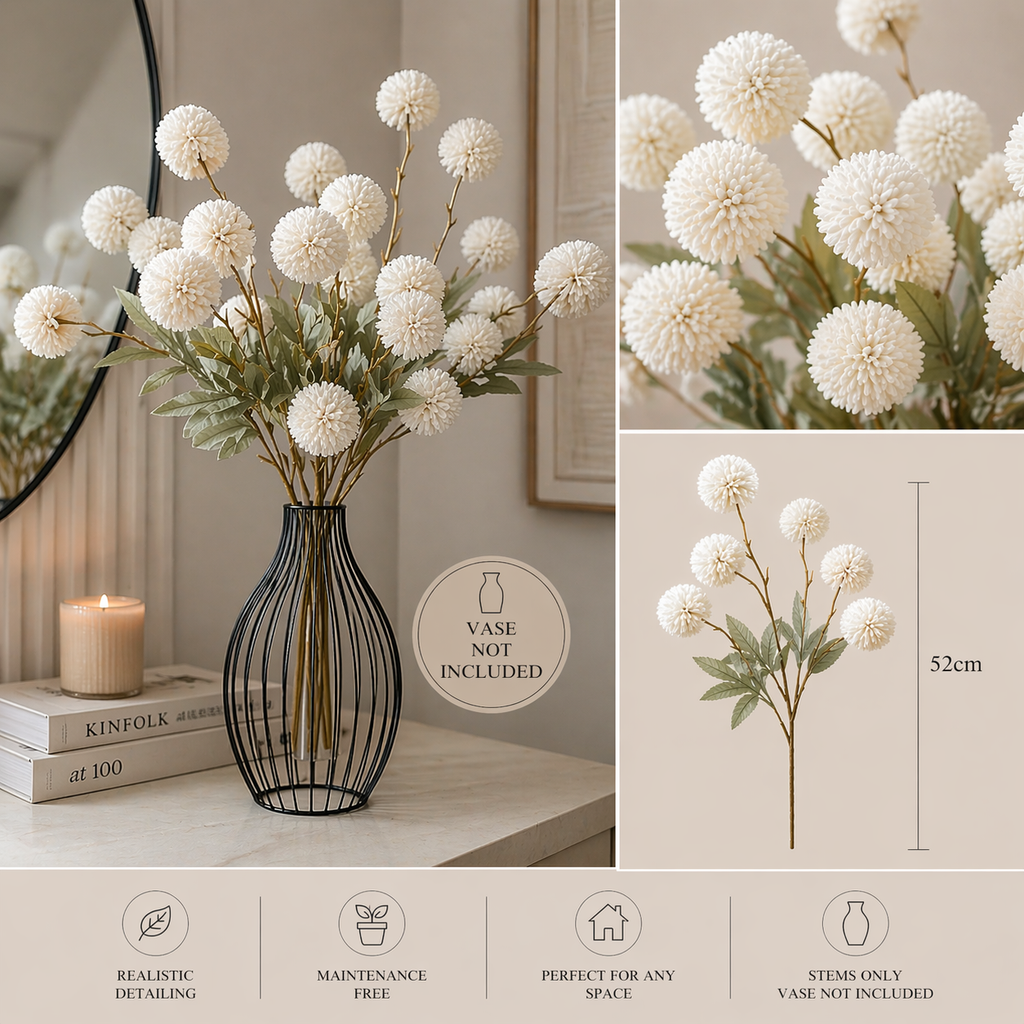 Cloud Bloom Stem Set (White)