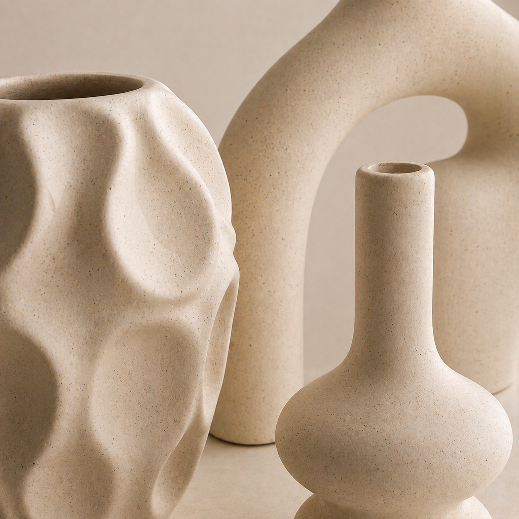 Sculpted Ceramic Statement Collection (3-Piece)