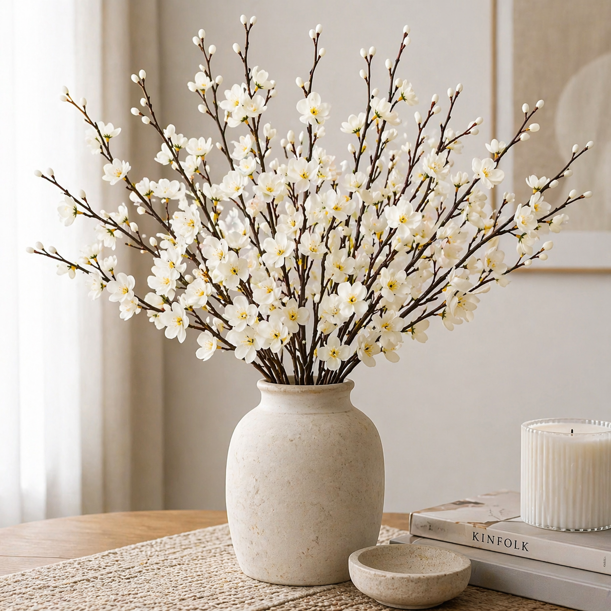 White Blossom Branch Set (11 Stems)