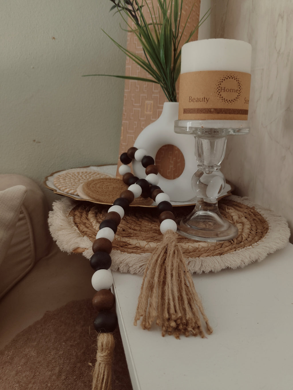 Rustic Bead Styling Garland
