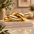 Luxe Infinity Knot Sculpture – Gold